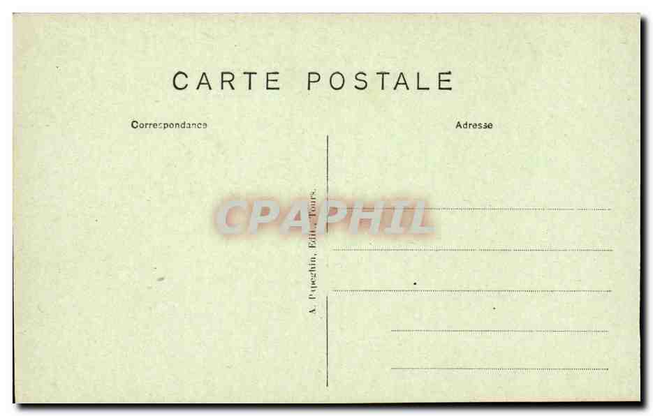 Chenonceaux - Le Chateau - Le Jardin et le Cher - CPA  — Rückseite