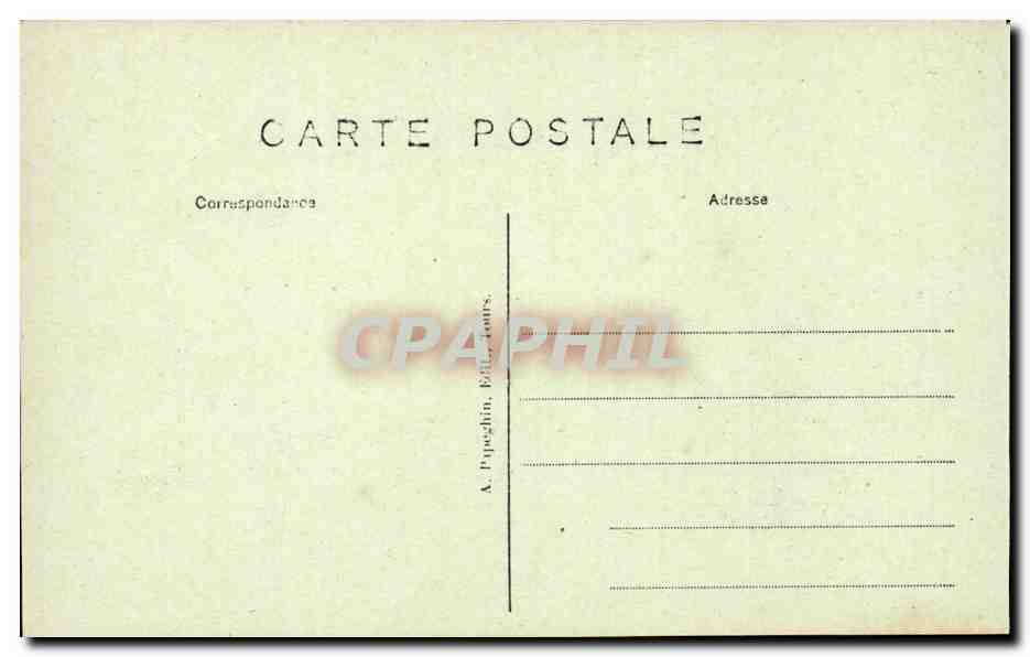 Chenonceaux - Le Chateau - Cheminee - Portrait de Catherine de Medicis - CPA  — Rückseite