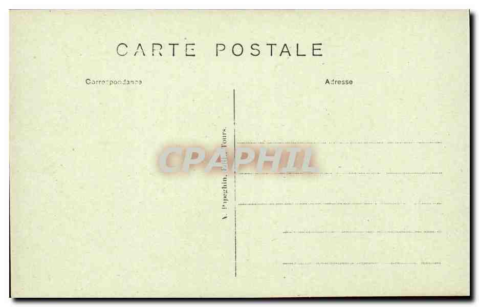 Chenonceaux - Le Chateau - Salon Louis XIII- CPA  — Rückseite