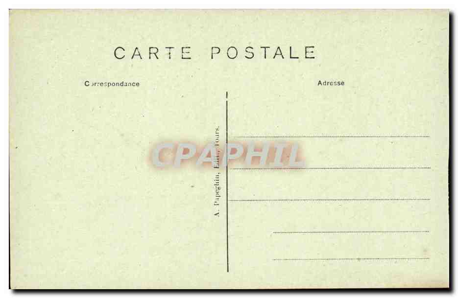 Chenonceaux - Le Chateau - La Chapelle - CPA  — Rückseite