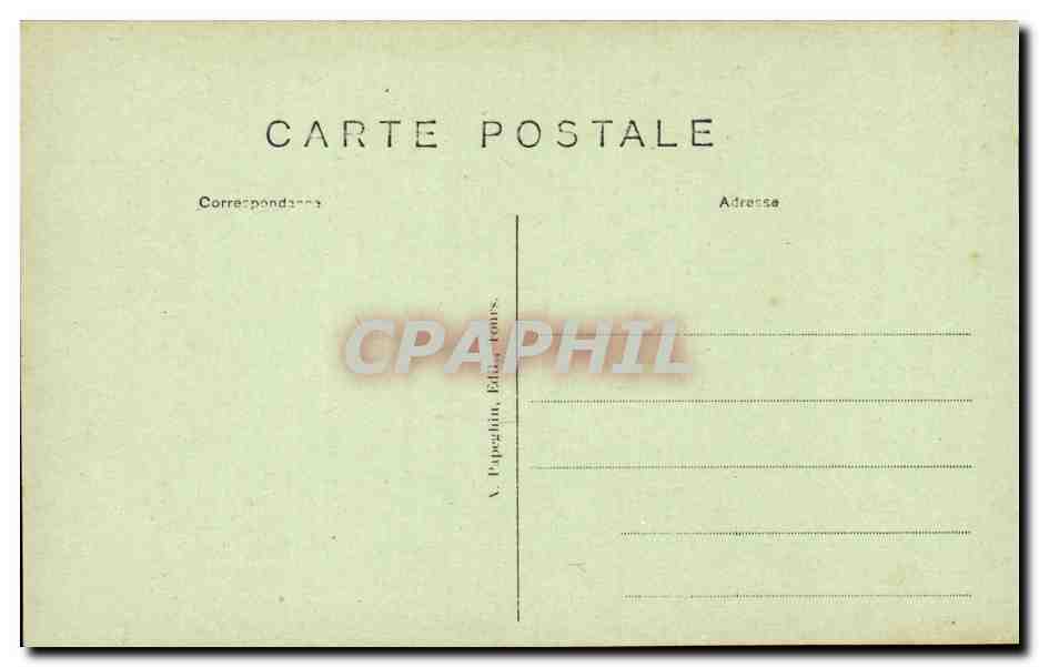 Chenonceaux - Le Chateau - La Grande Galerie du l'Etage - CPA  — Rückseite
