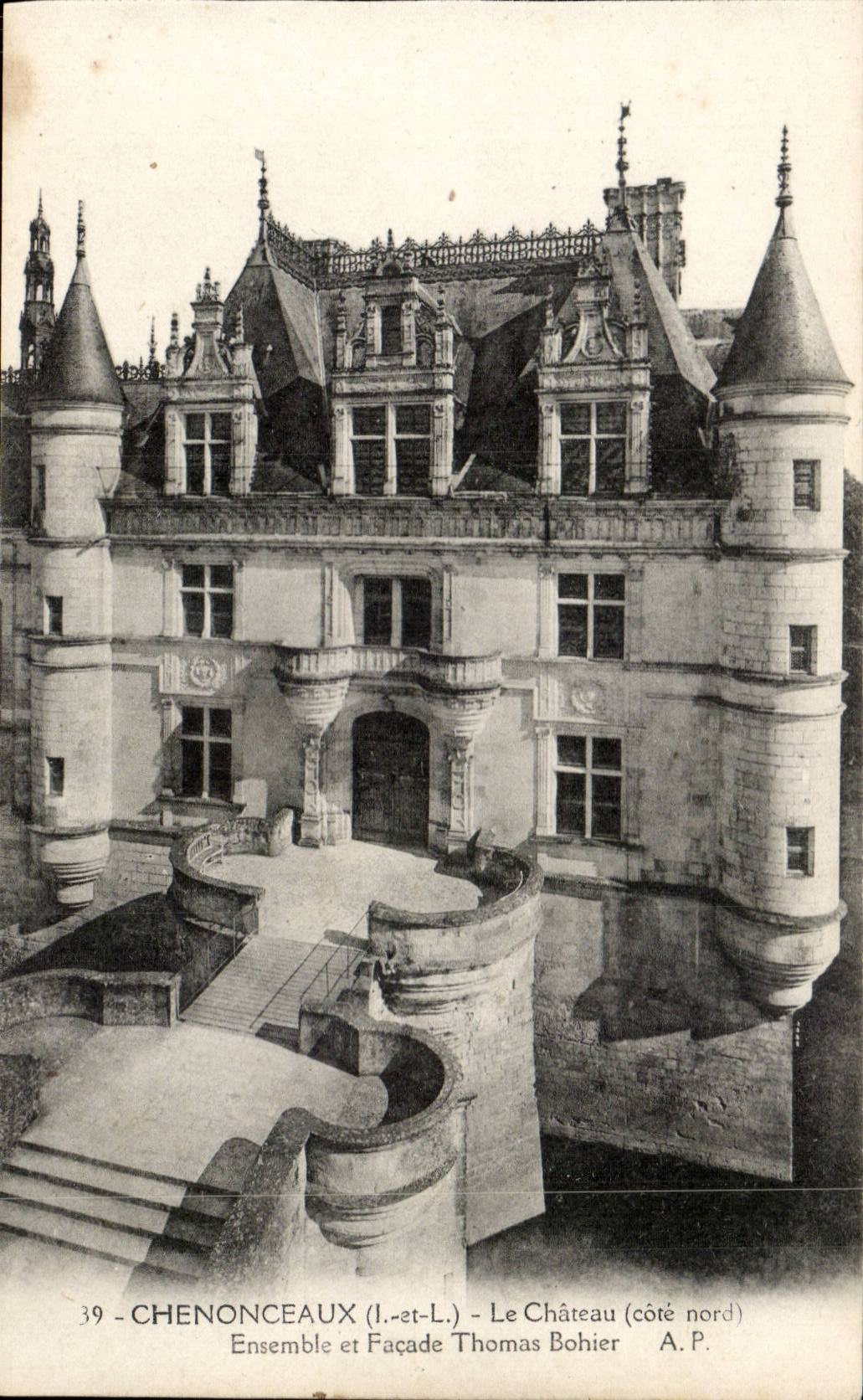 Chenonceaux - Le Chateau - L'Ensemble et Facade Thomas Bobier - CPA 