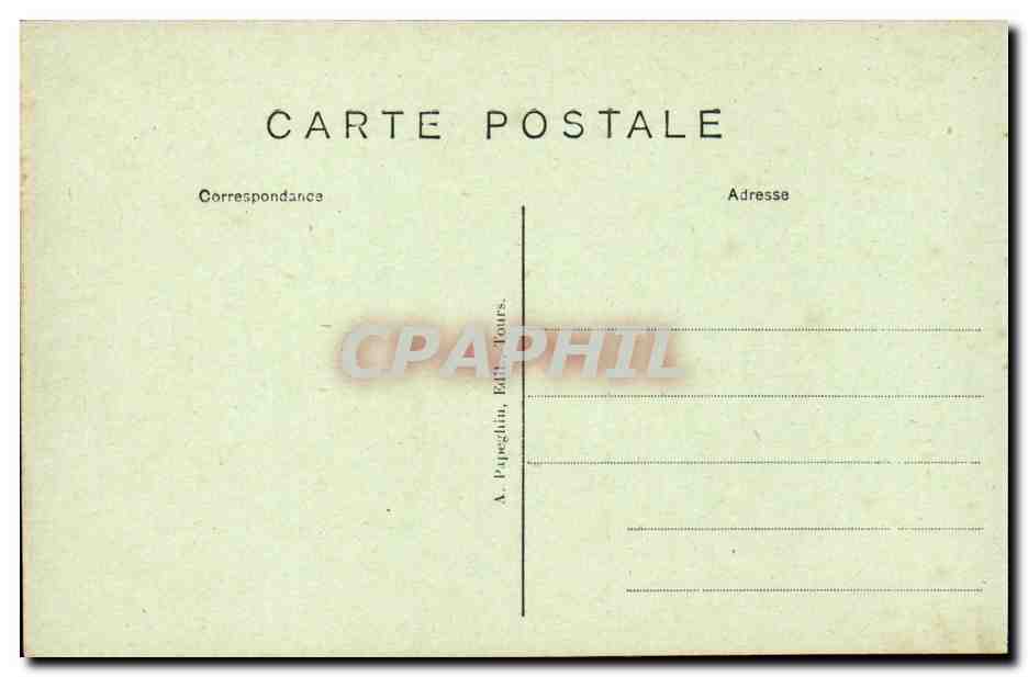 Chenonceaux - Le Chateau - La Salle a Manger - CPA  — Rückseite