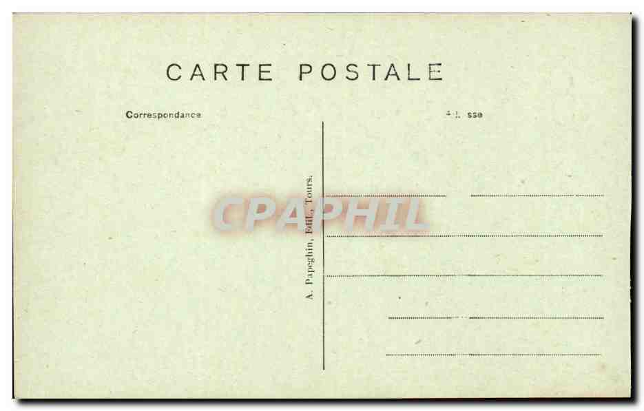 Chenonceaux - Le Chateau - Tour des Marques - CPA  — Rückseite