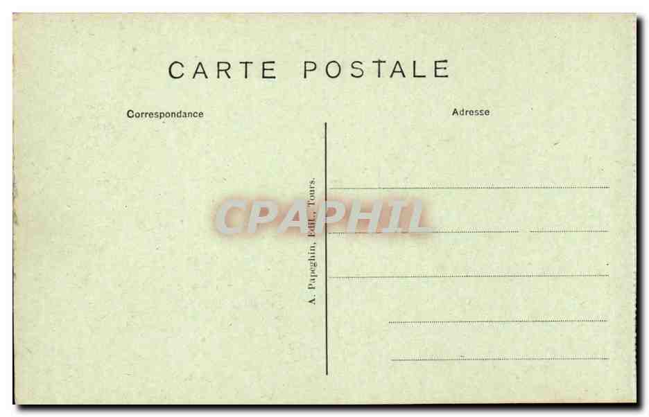 Chenonceaux - Le Chateau - Vue des Jardins - CPA  — Rückseite
