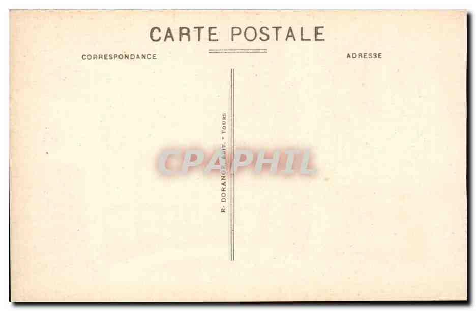 Chenonceaux - Le Chateau - Entree avec Pont Levis - Bridge - CPA  — Rückseite
