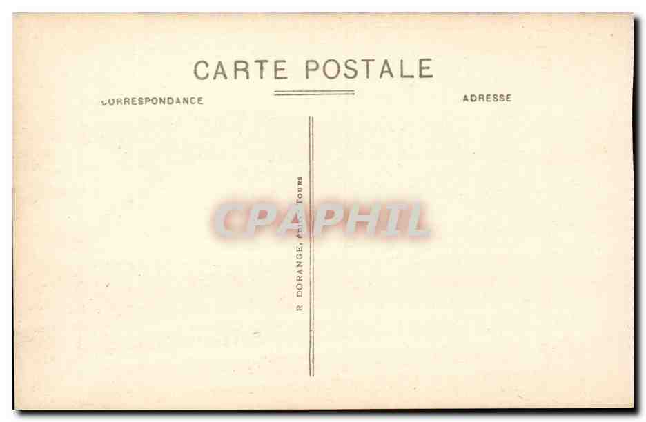 Chenonceaux - Le Chateau - La Grande Galerie CPA  — Rückseite
