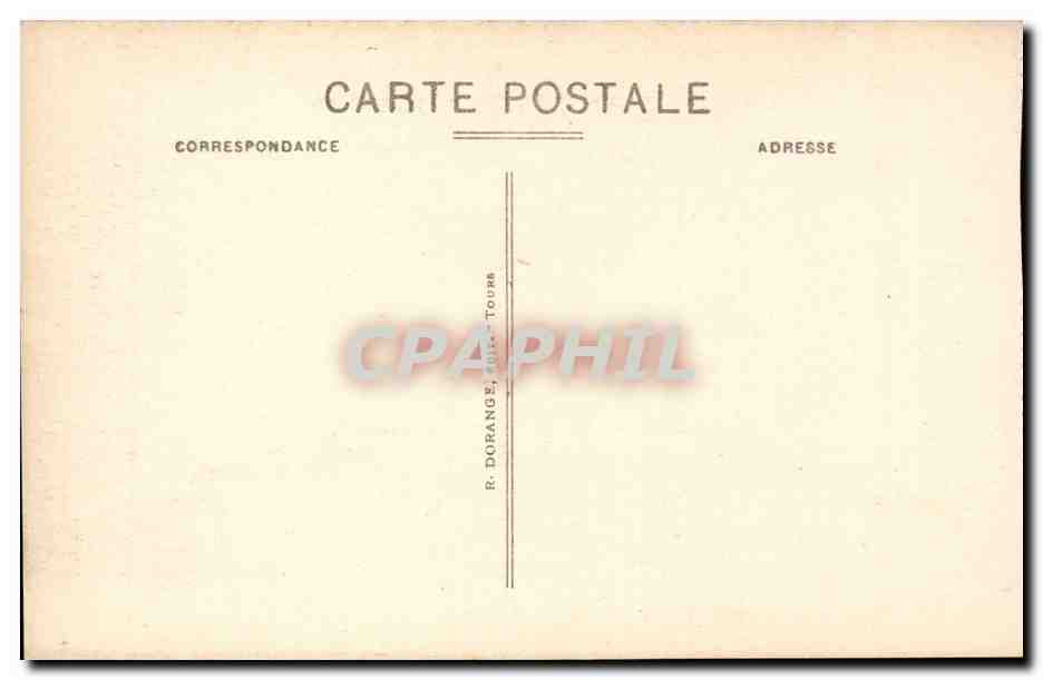 Chenonceaux - Le Chateau - Le Vestibule CPA  — Rückseite