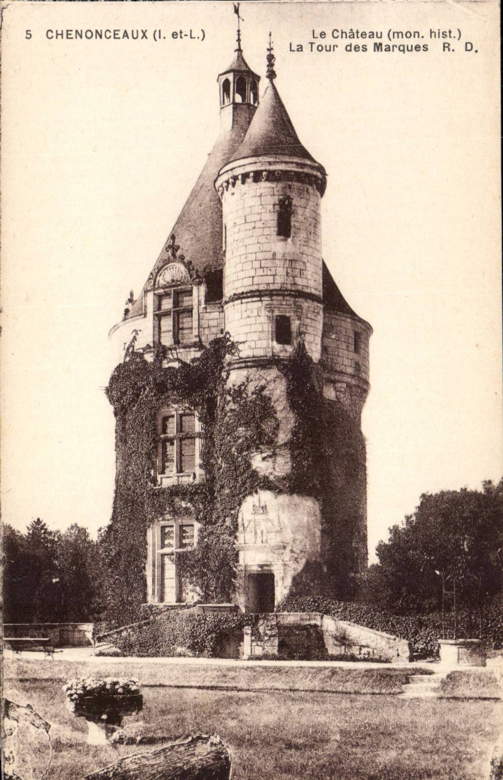 Chenonceaux - Le Chateau - La Tour des Marques CPA 