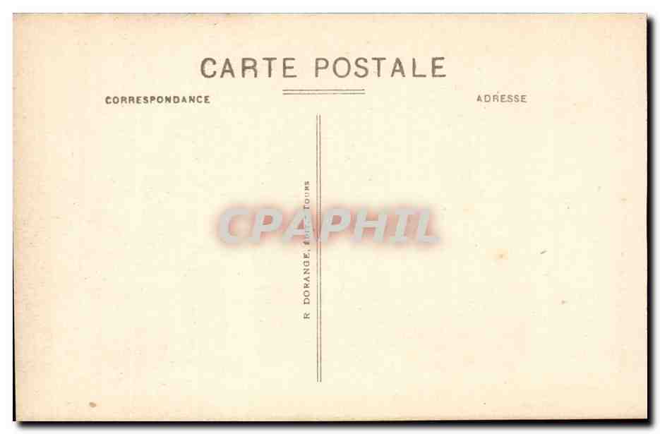 Chenonceaux - Le Chateau - La Tour des Marques CPA  — Rückseite