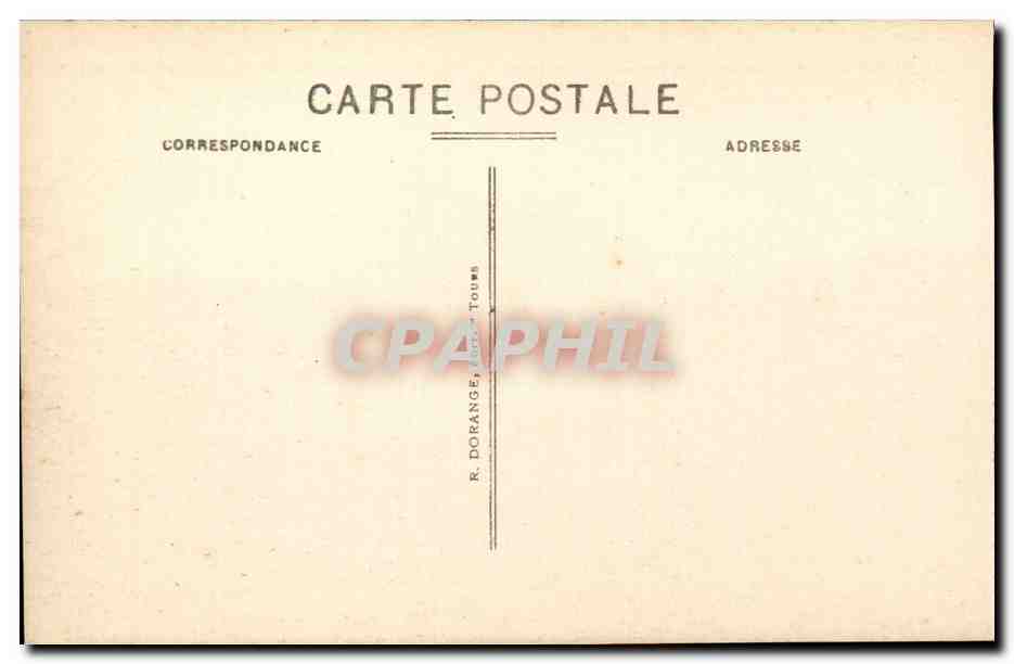 Chenonceaux - Le Chateau - La Tour des Marques et le Pont Levis CPA  — Rückseite
