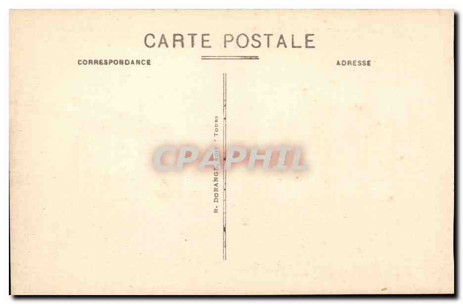 Chenonceaux - Le Chateau - La Tour des Marques et le Pont Levis CPA  — Rückseite