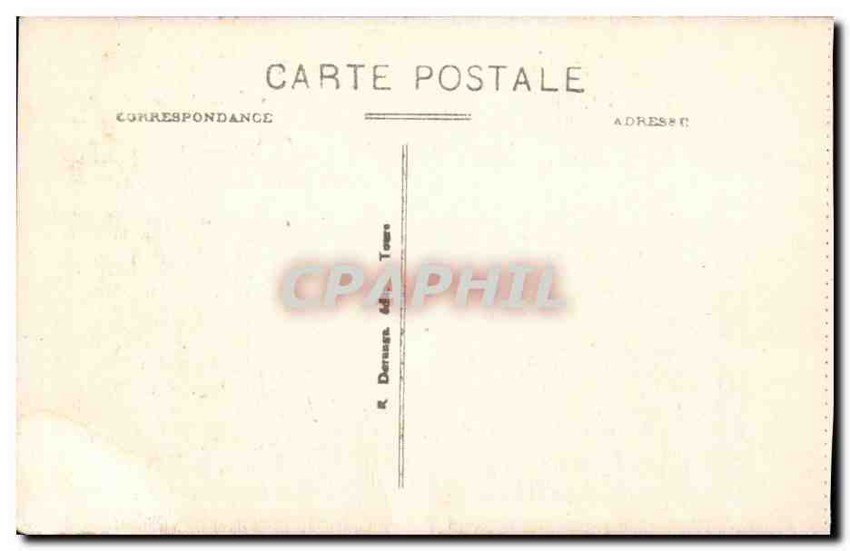 Chenonceaux - Le Chateau - Porte de l'Oratoire CPA  — Rückseite
