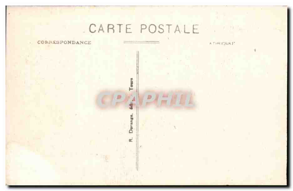 Chenonceaux - Cote Sud Oest - Le Chateau CPA  — Rückseite