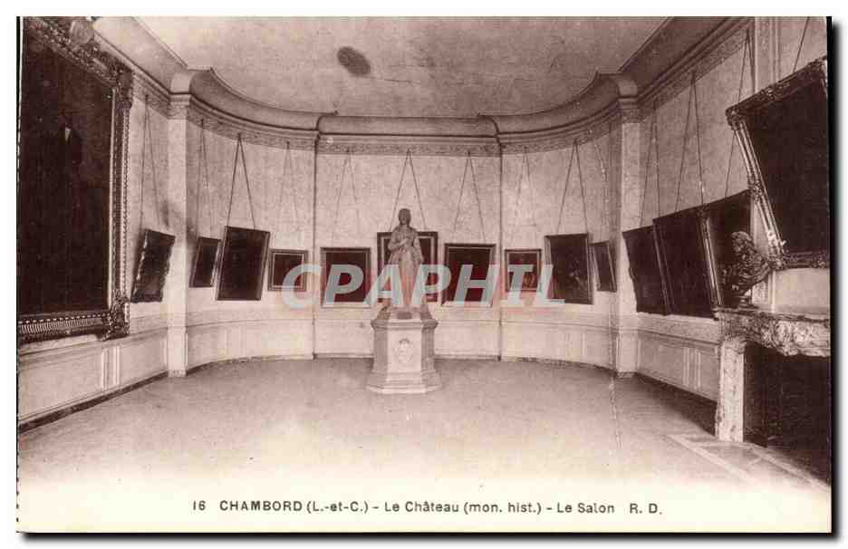 Chambord - Le Chateau - Le Salon CPA 