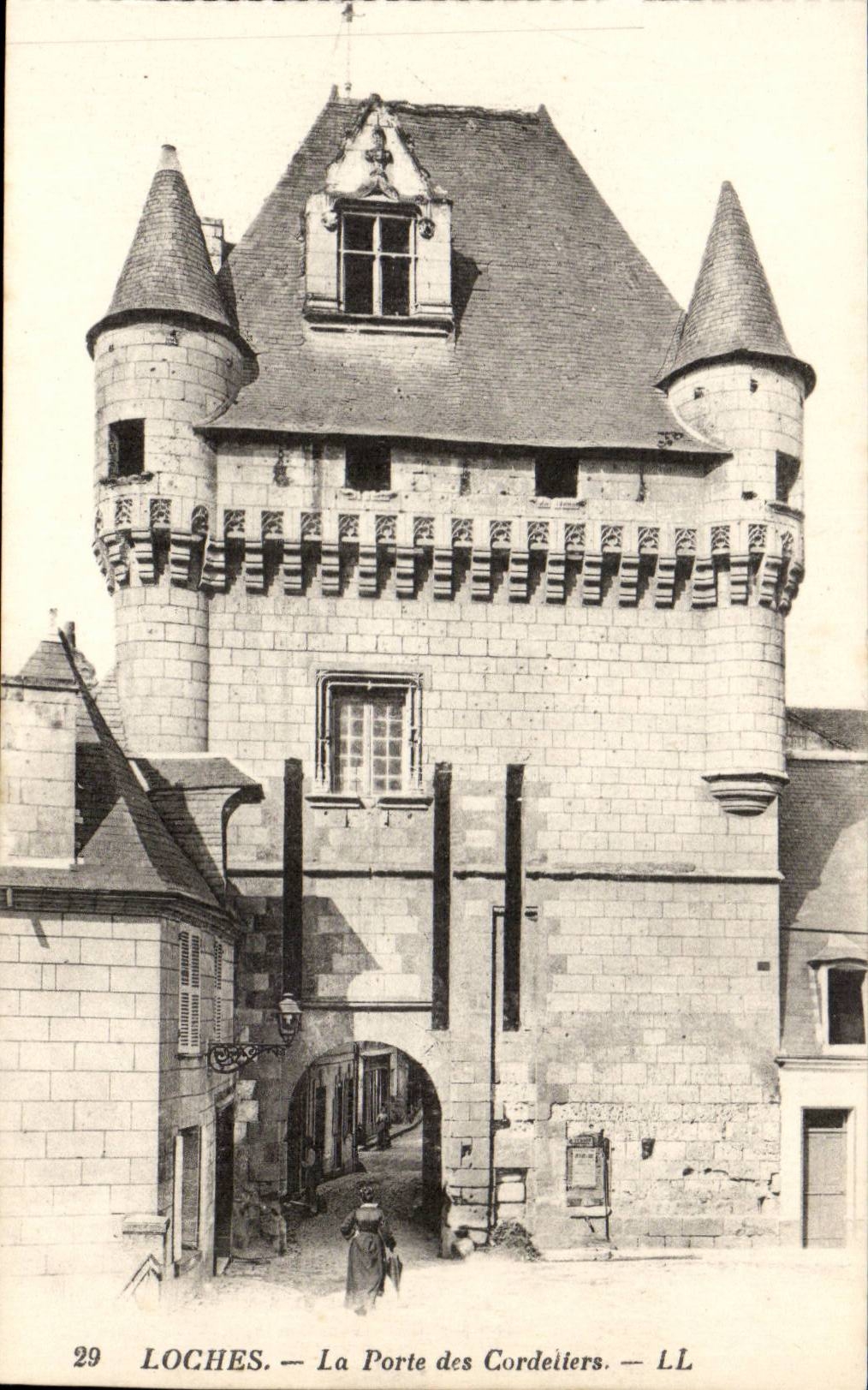 Loches - La Porte de Cordeliers CPA 