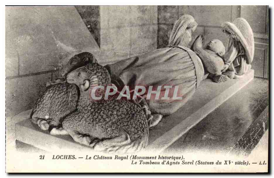 Loches - Le Chateau Royal - Le Tombeau d'Agnes Sorel - CPA 