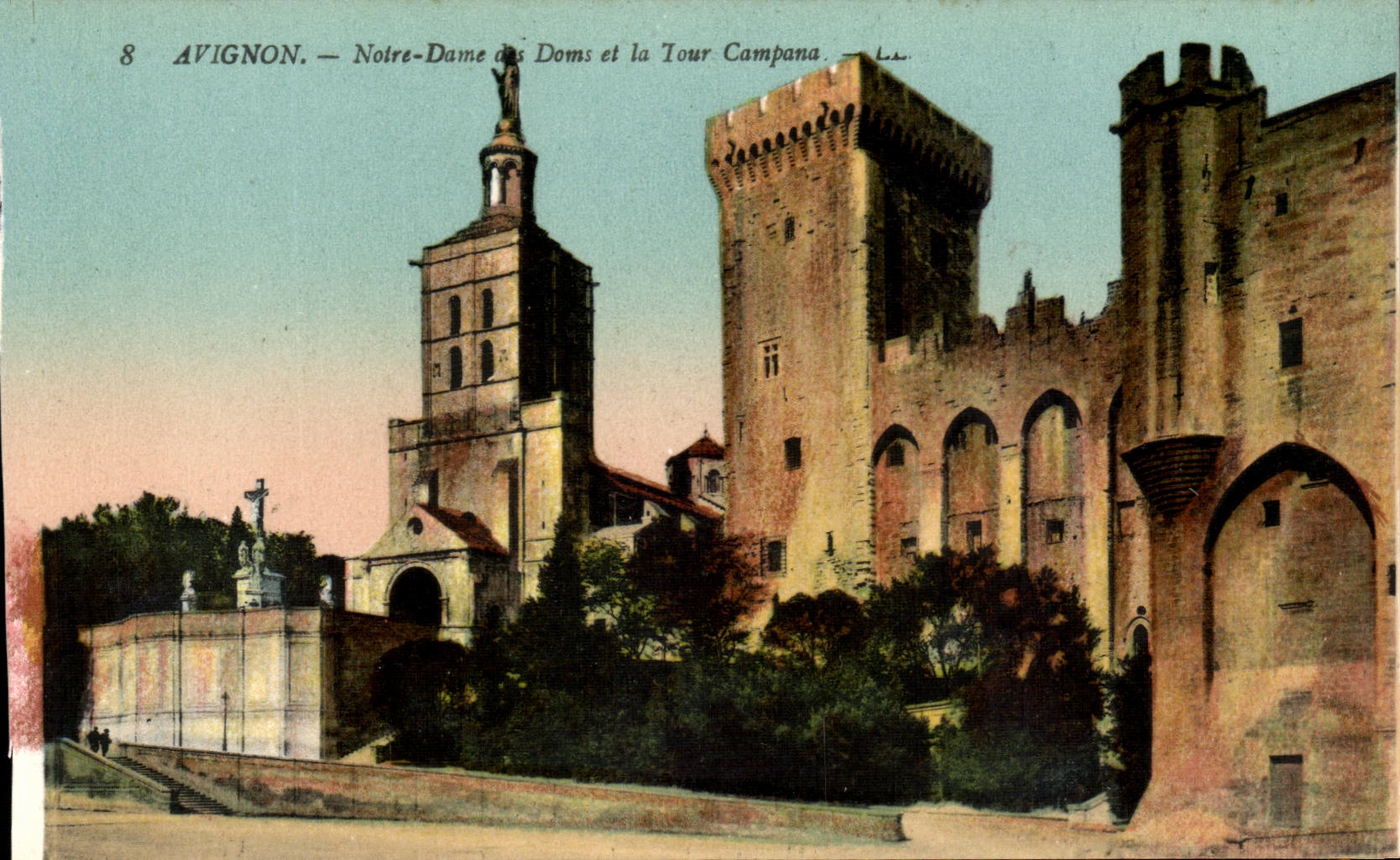 Avignon - Notre Dame des Doms et la Tour Campana - CPA 