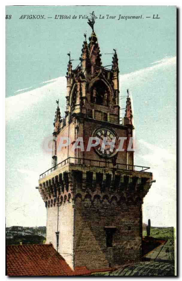 Avignon - L'Hotel de Ville - la Tour Jaquement - CPA 