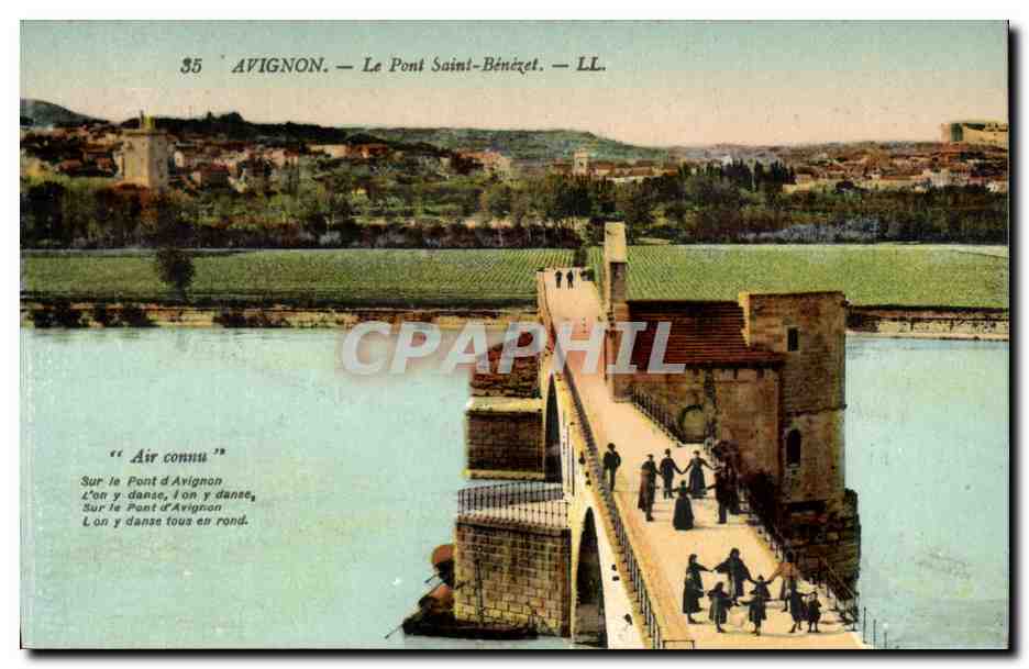 Avignon - Le Pont Saint Benezet - Bridge - CPA 