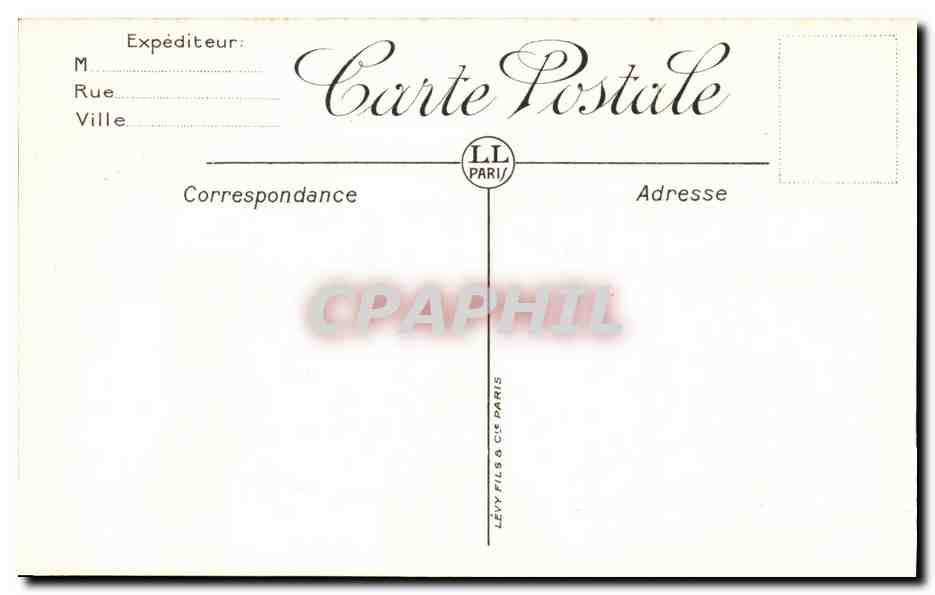 Avignon La Fontaine du Parc - CPA  — Verso