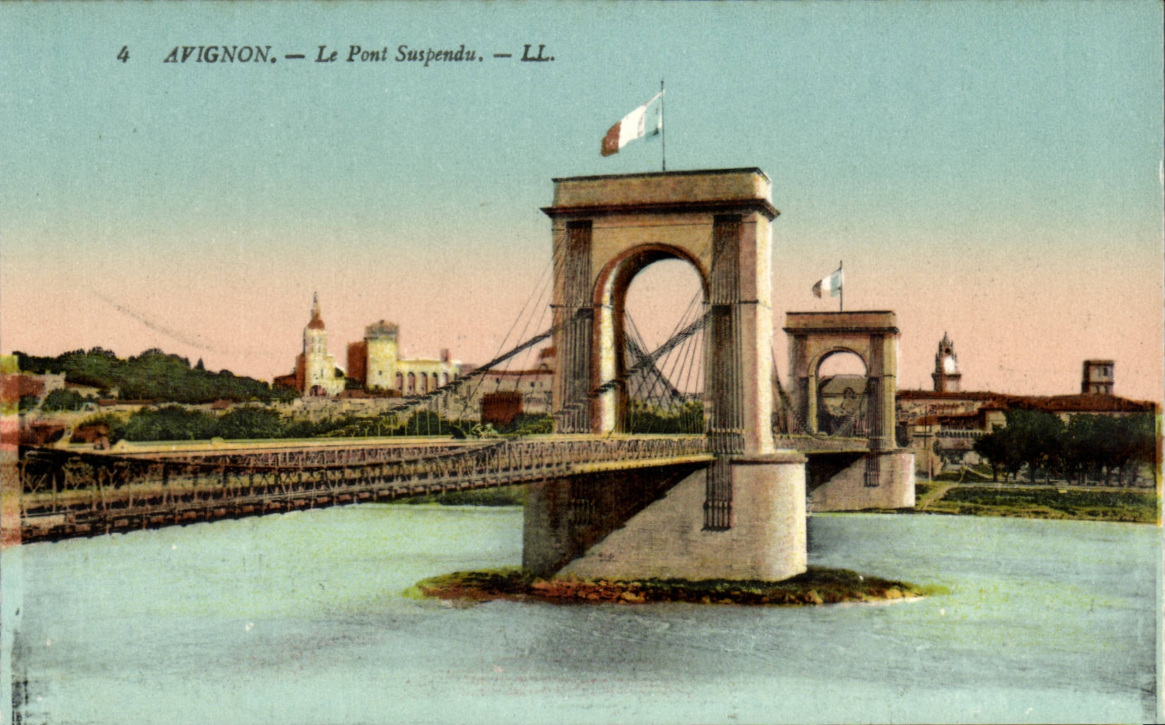 Avignon - Le Pont Suspendu - bridge - CPA 