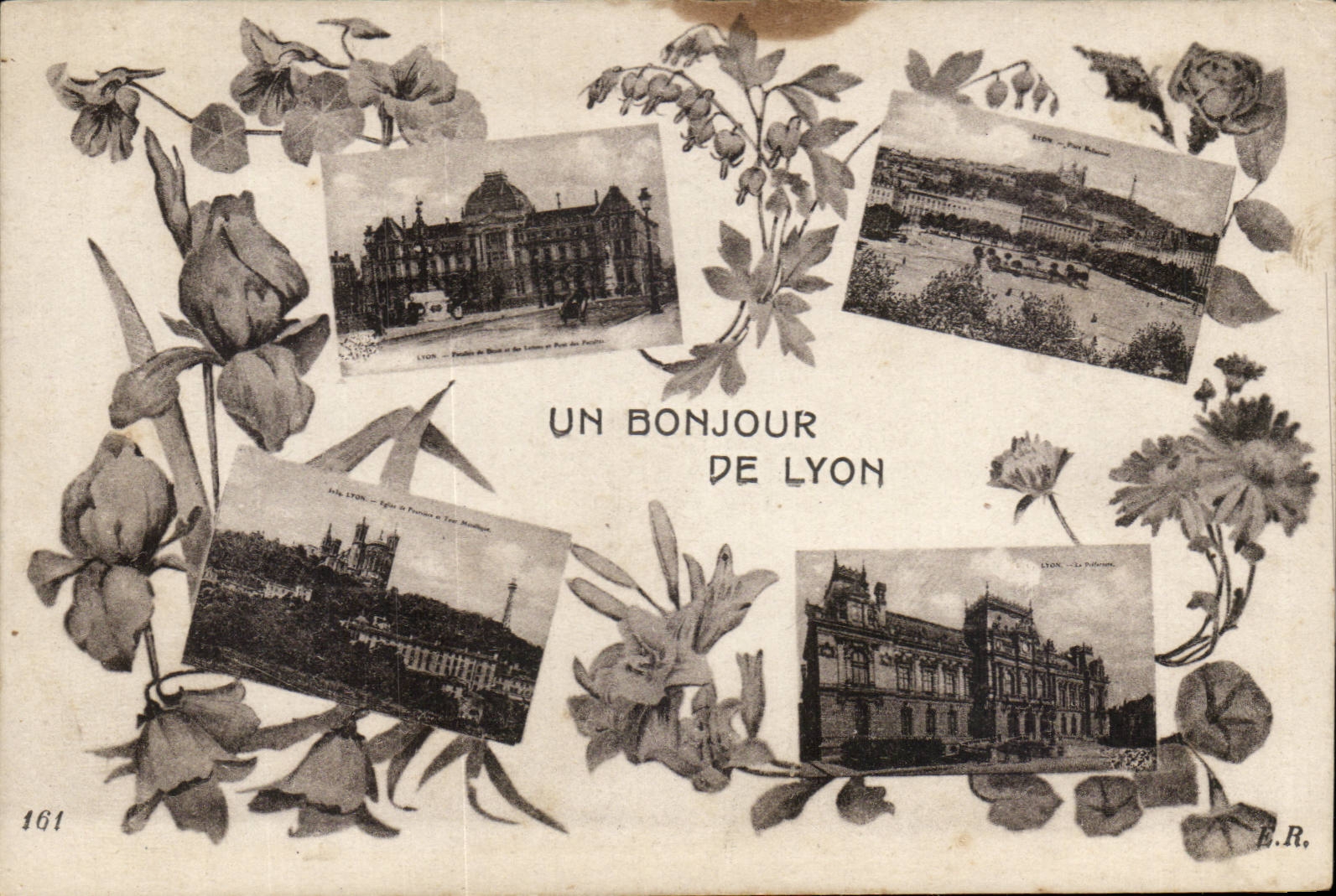 Lyon - Un Bonjour de Lyon - Souvenir - CPA 