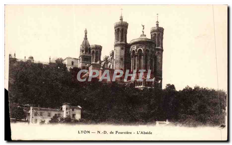 Lyon - Basilique de Fourviere - L'Abside - CPA 