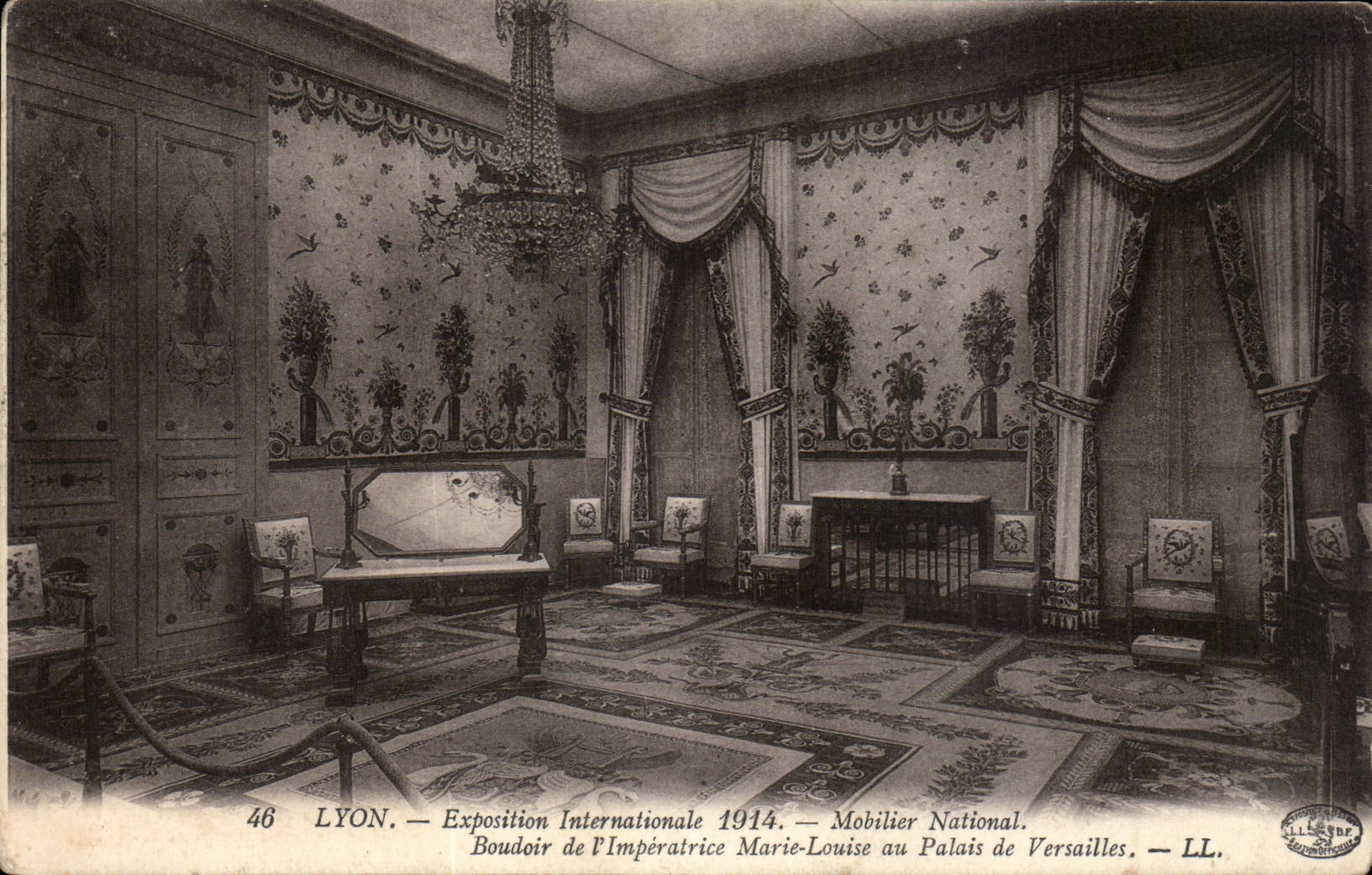 Lyon - Exposition Internationale - 1914 - Mobilier National - Boudoir de l'Imperatrice Marie Louise - CPA 
