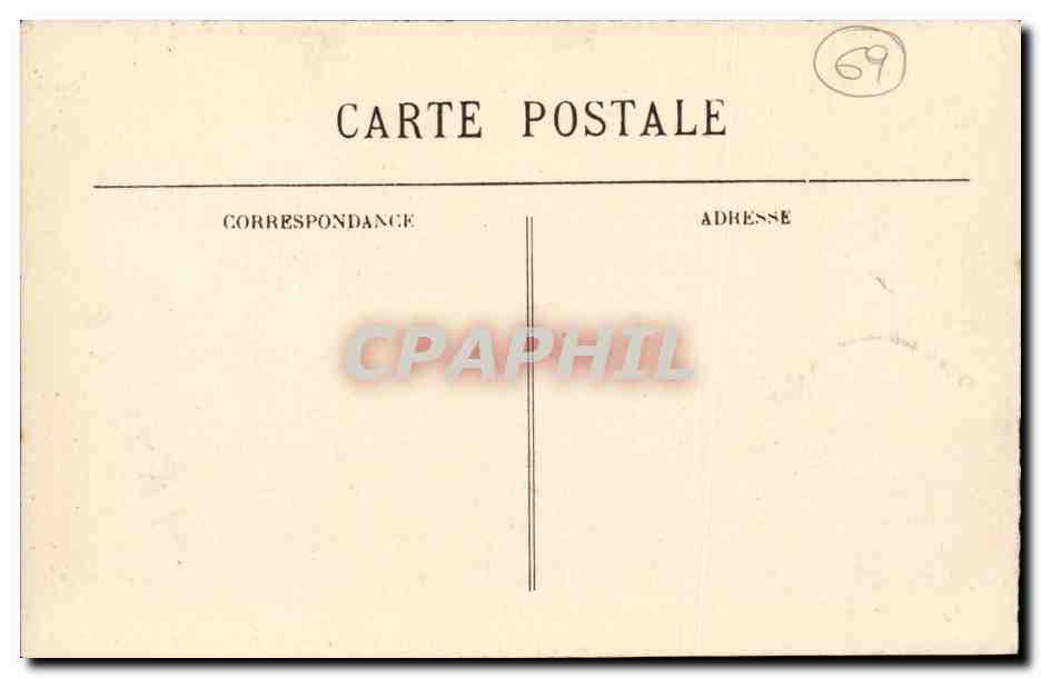 Lyon - Notre Dame de Fourviere - La Facade - CPA  — Verso