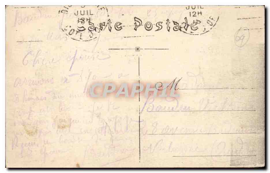 Lyon - Place Carnot - CPA  — Rückseite