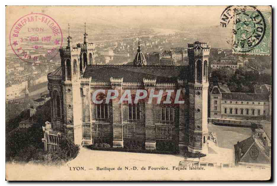 Lyon - Basilique de Notre Dame de Fourviere - CPA 