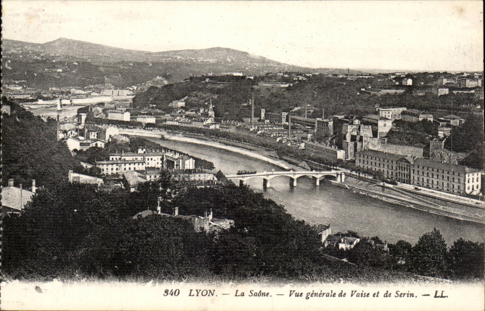 Lyon - La saone - Vue Generale de Vaise et de Serin - CPA 