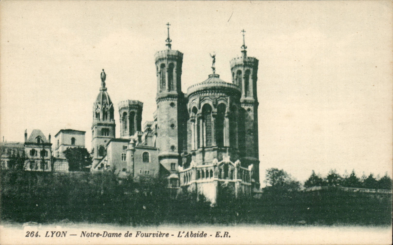 Lyon - Notre Dame de Fourviere - L'Abside - CPA 