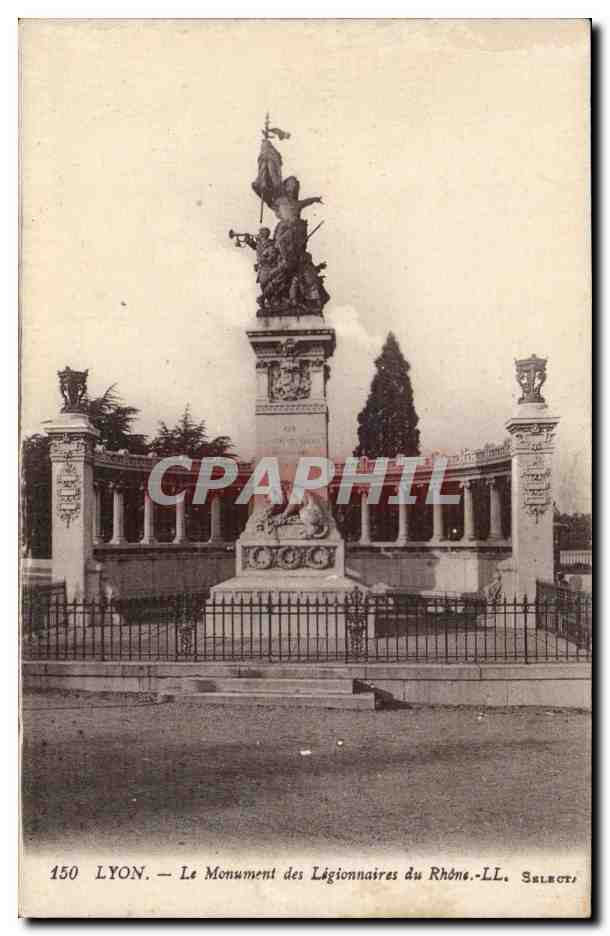 Lyon - Le Monument des Legionniares du Rhone - CPA 