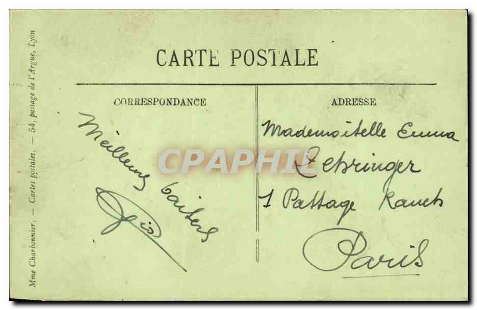 Lyon - Notre Dame de Fourviere - CPA  — Verso