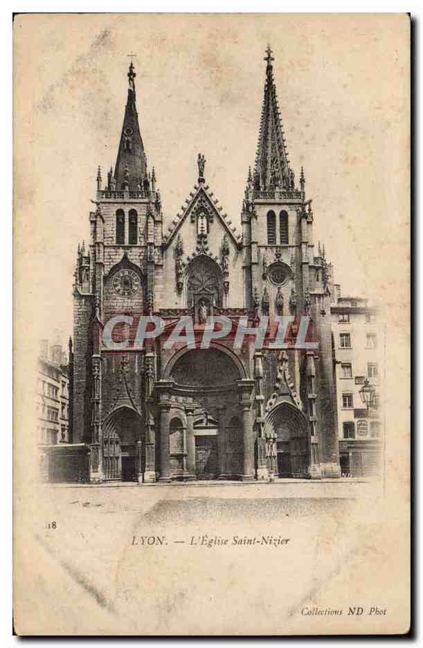 Lyon - L'Eglise St Nizier- CPA 