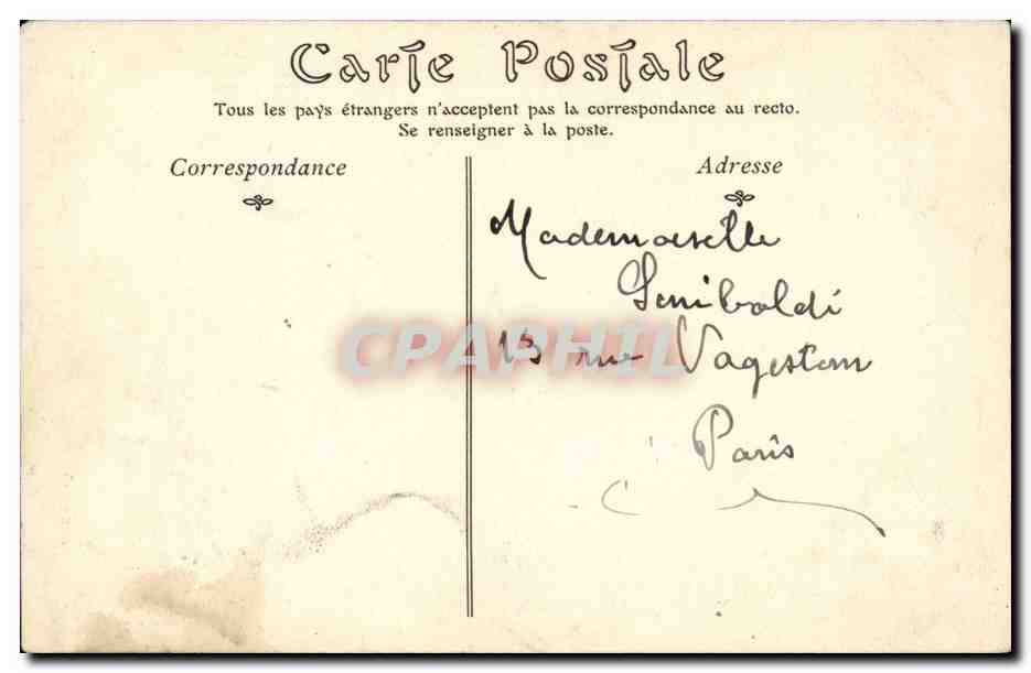 Lyon - Notre Dame de Fourviere CPA  — Verso