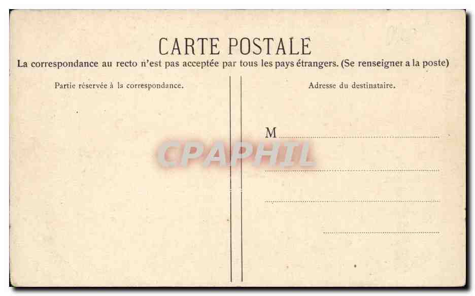 Lyon - Pont de l'Universite - bridge - CPA  — Verso