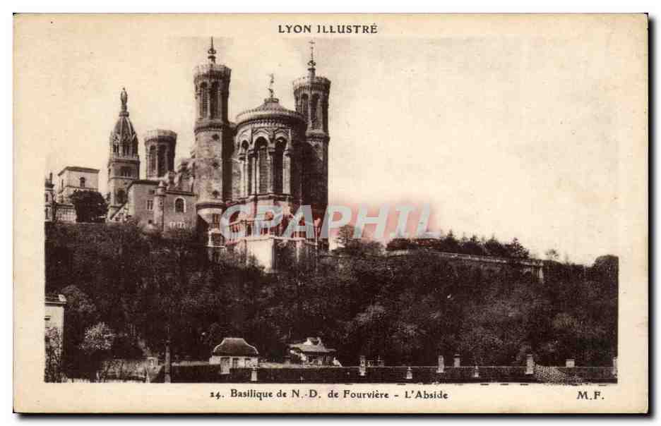 Lyon - Basilique de Notre dame de Fourviere CPA 