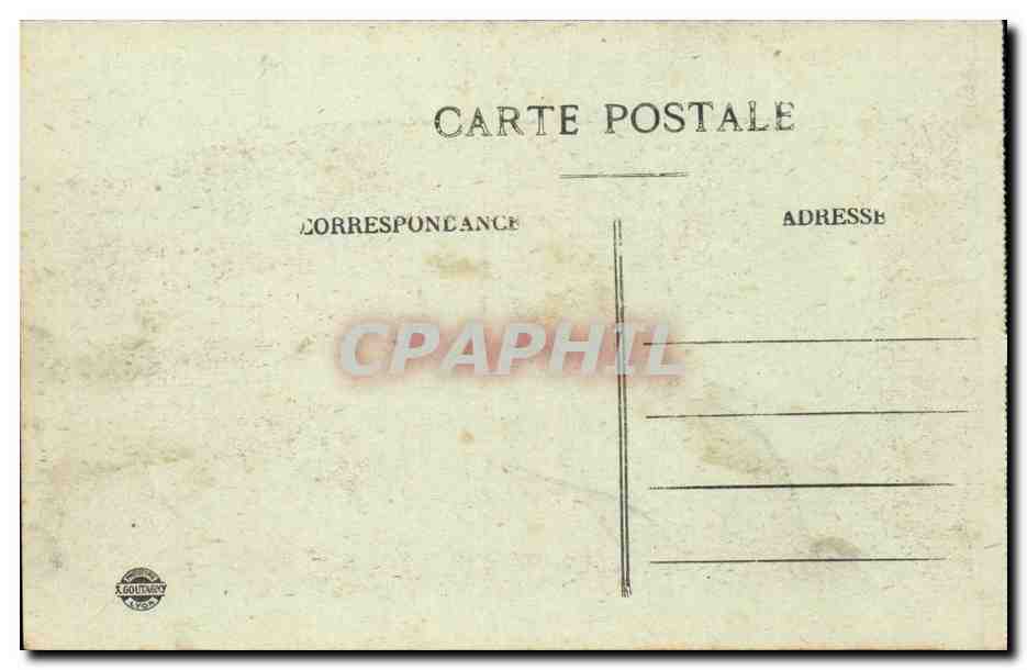 Lyon - Pont de la Guillotiere et Coteau de Fourviere CPA  — Verso
