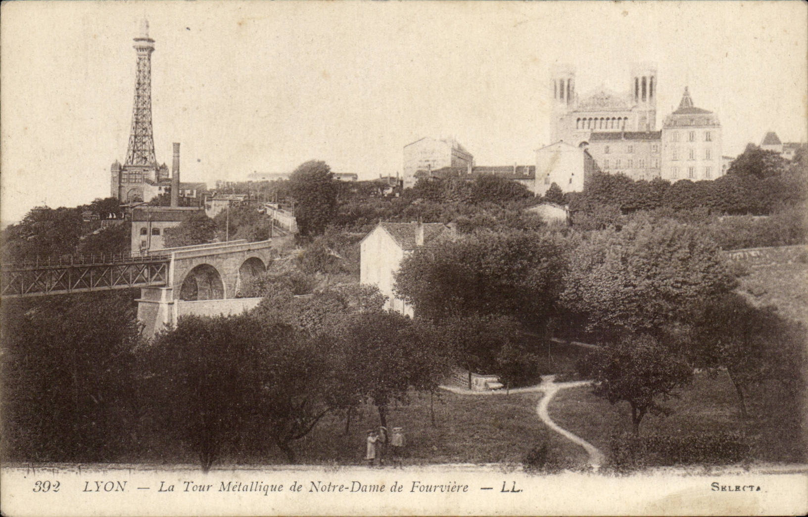 Lyon - La Tour Metallique - Notre Dame de Fourviere CPA 