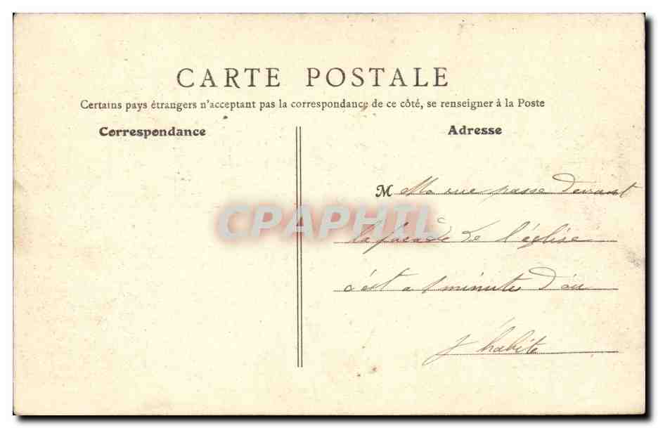 Lyon - Eglise de la Redemption - CPA  — Verso