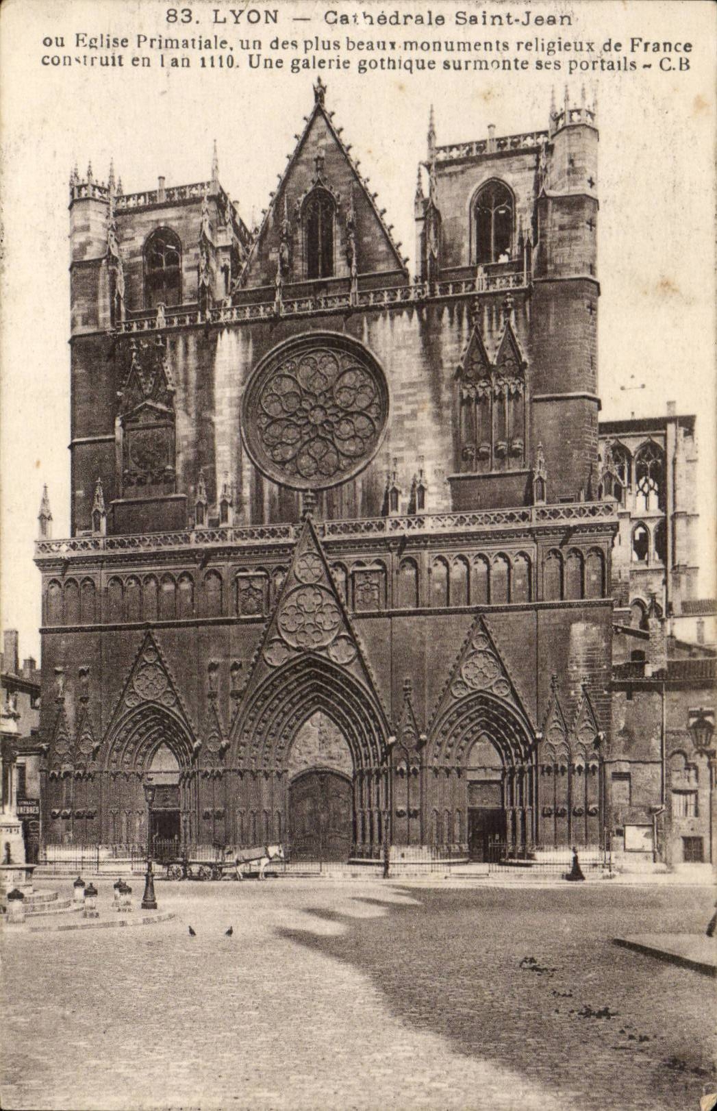 Lyon - Cathedrale St Jean - CPA 