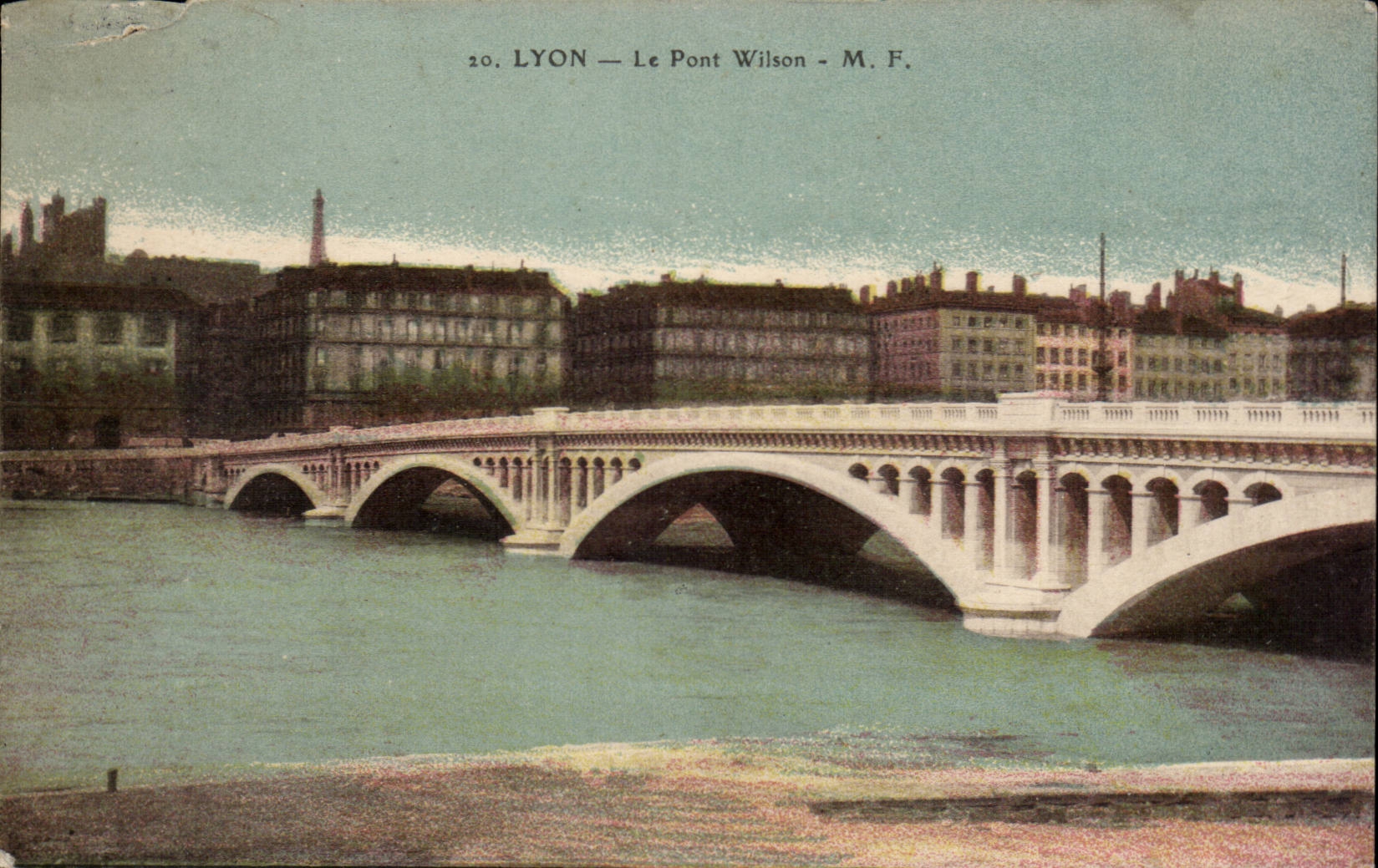 Lyon - Le Pont Wilson - Bridge - CPA 