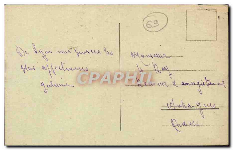 Lyon - Le Pont Wilson - Bridge - CPA  — Verso