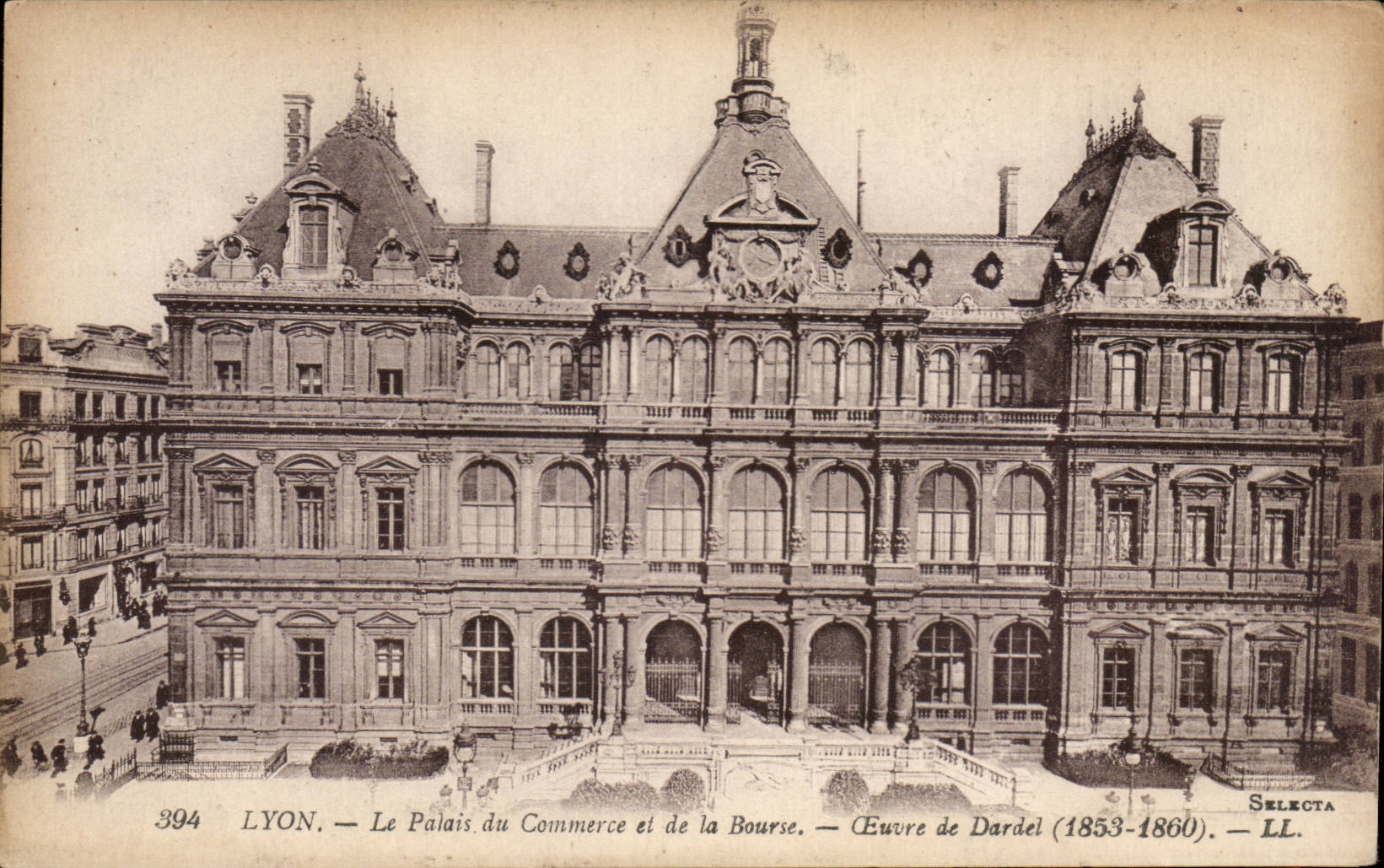 LYON — Le Palais du Commerce et de la Bourse — Œuvre de Dardel (1853-1860) — SELECTA