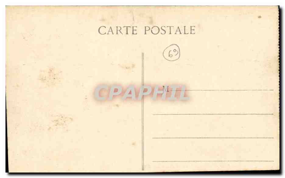 Lyon - Place Bellecour et Coteau Fourviere - CPA  — Verso