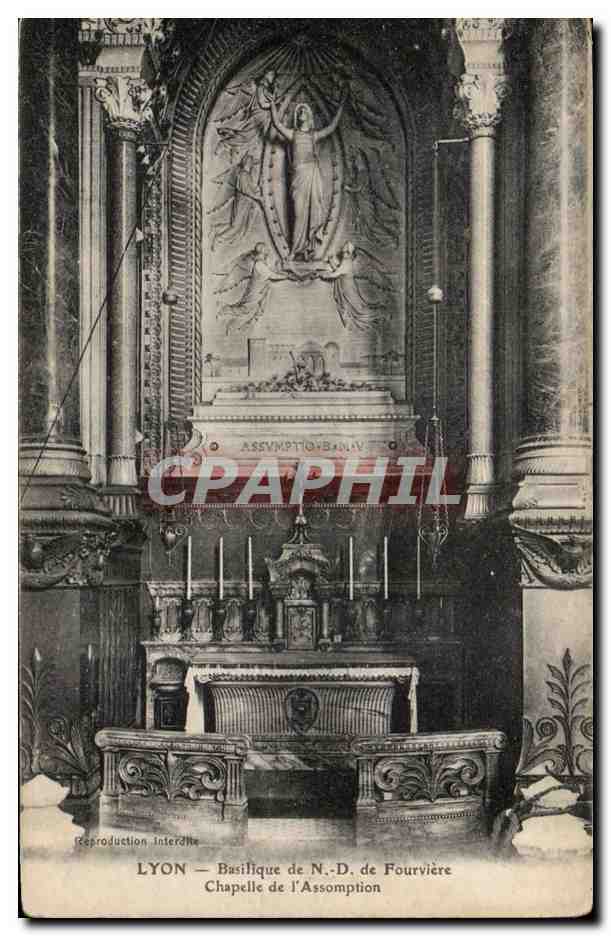 Lyon - Chapelle de l'Assomption - Notre Dame de Fourviere- CPA 