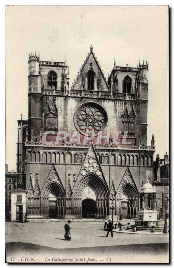 Lyon - La Cathedrale St Jean - CPA 